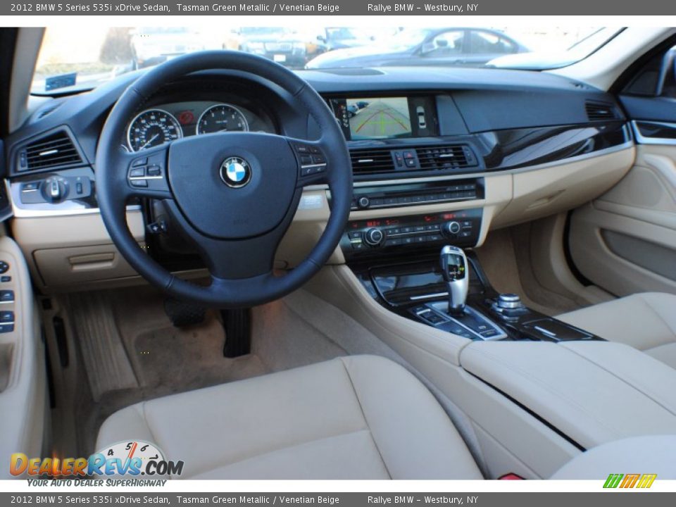 Venetian Beige Interior - 2012 BMW 5 Series 535i xDrive Sedan Photo #14