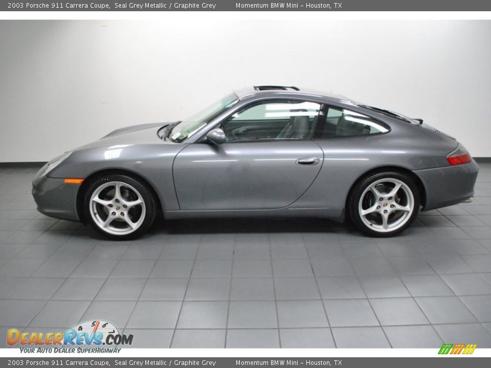 Seal Grey Metallic 2003 Porsche 911 Carrera Coupe Photo #2