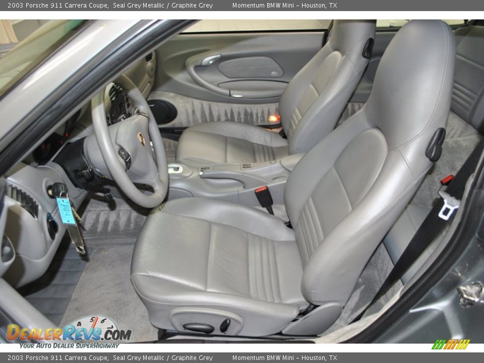 Graphite Grey Interior - 2003 Porsche 911 Carrera Coupe Photo #3