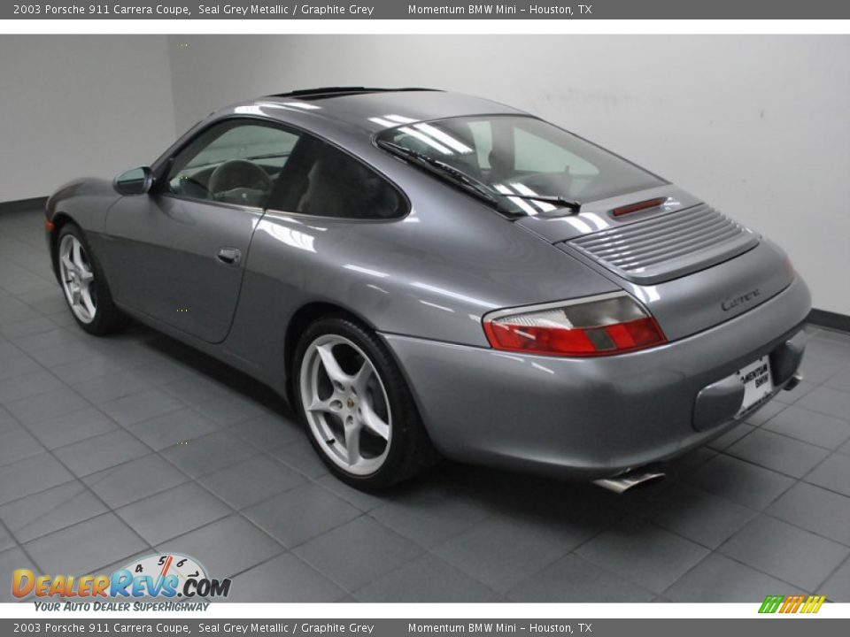 2003 Porsche 911 Carrera Coupe Seal Grey Metallic / Graphite Grey Photo #5