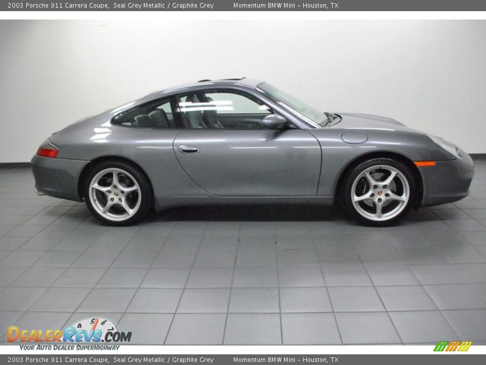 2003 Porsche 911 Carrera Coupe Seal Grey Metallic / Graphite Grey Photo #7