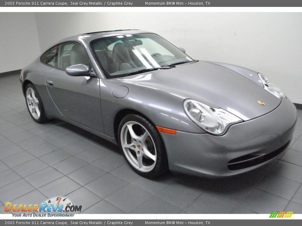 Front 3/4 View of 2003 Porsche 911 Carrera Coupe Photo #8