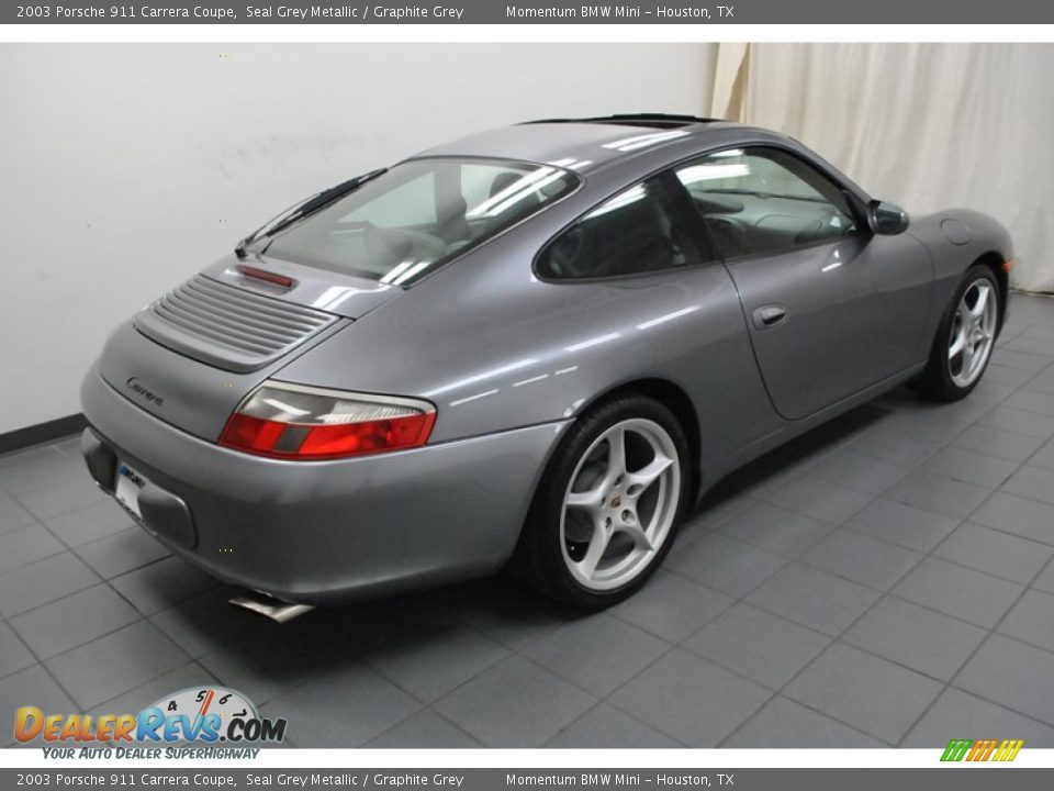 2003 Porsche 911 Carrera Coupe Seal Grey Metallic / Graphite Grey Photo #11
