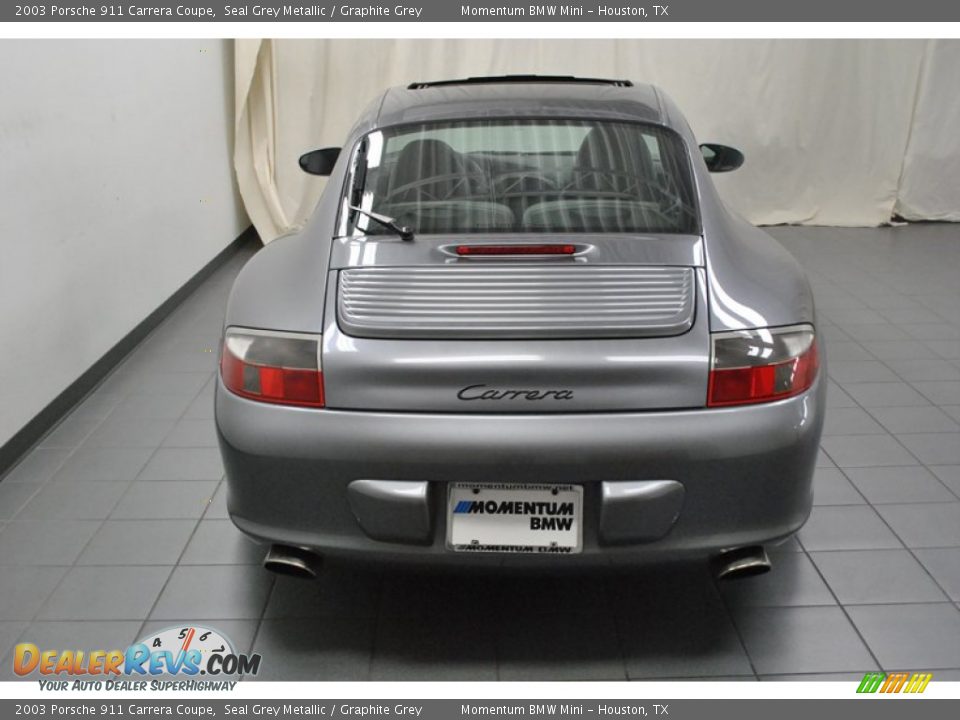 2003 Porsche 911 Carrera Coupe Seal Grey Metallic / Graphite Grey Photo #12