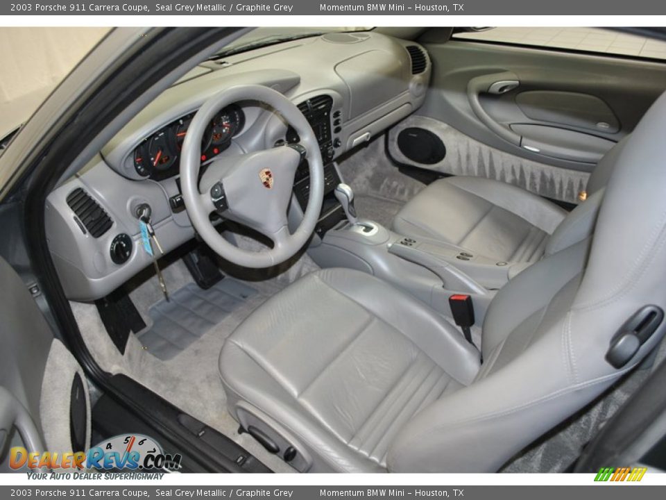 Graphite Grey Interior - 2003 Porsche 911 Carrera Coupe Photo #13