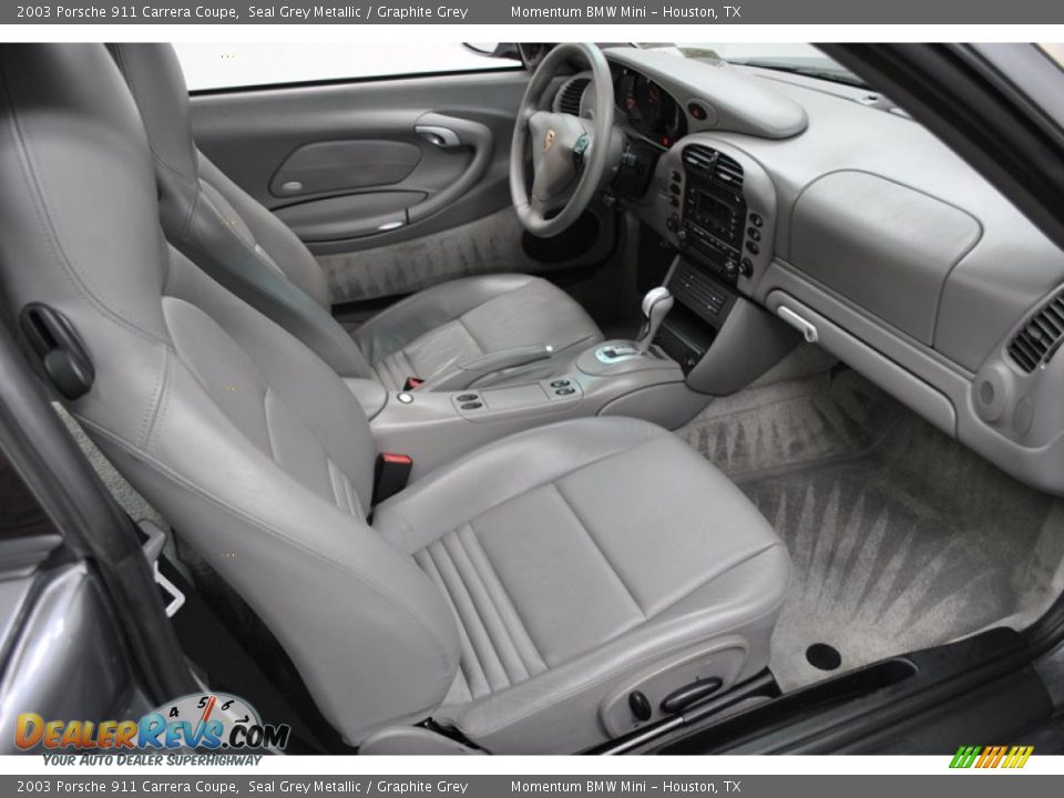 Graphite Grey Interior - 2003 Porsche 911 Carrera Coupe Photo #29