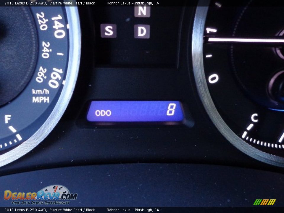 2013 Lexus IS 250 AWD Starfire White Pearl / Black Photo #20