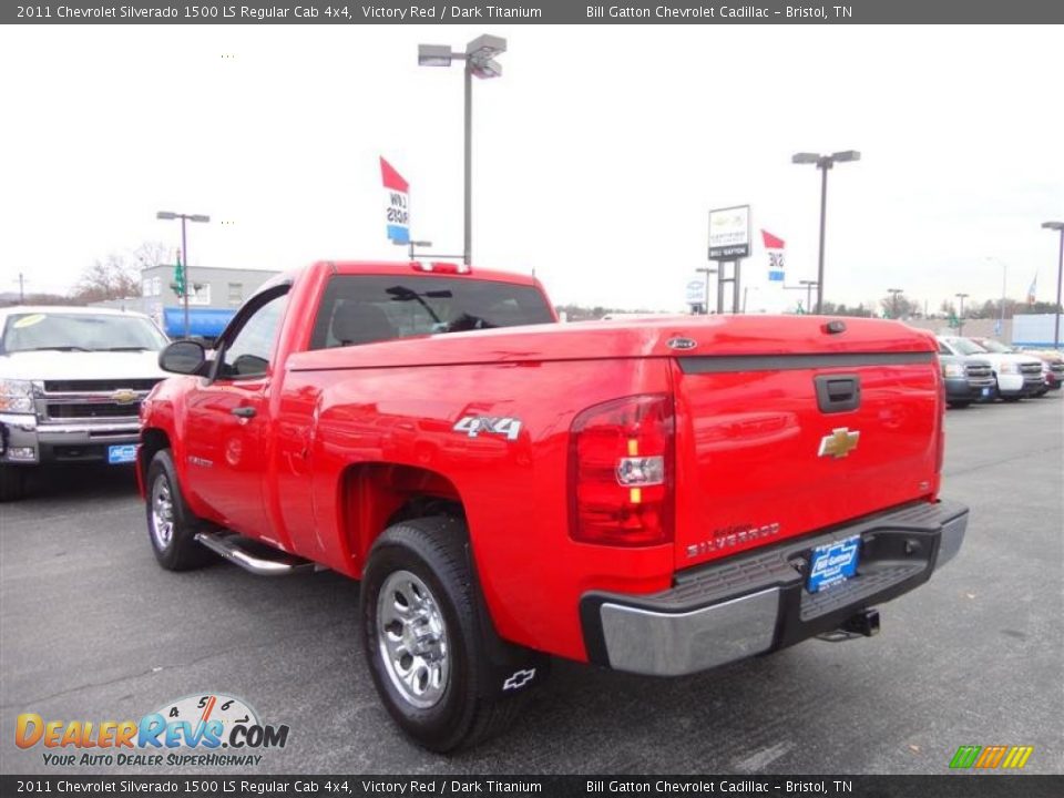 2011 Chevrolet Silverado 1500 LS Regular Cab 4x4 Victory Red / Dark Titanium Photo #3