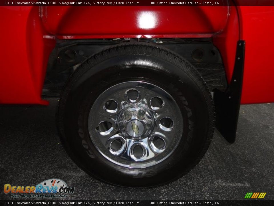 2011 Chevrolet Silverado 1500 LS Regular Cab 4x4 Victory Red / Dark Titanium Photo #5