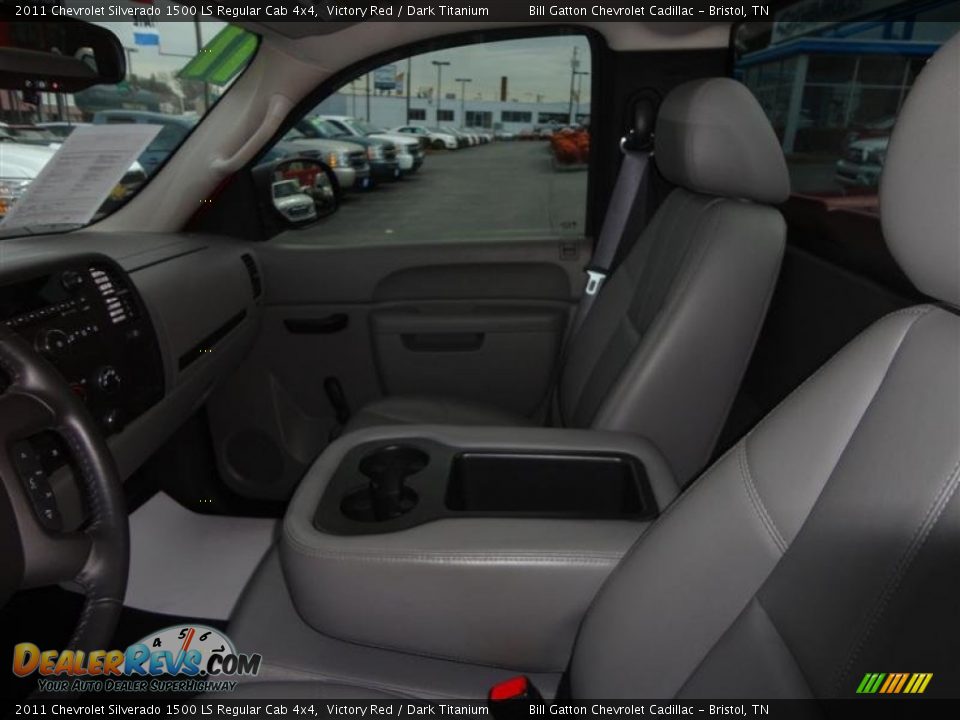 2011 Chevrolet Silverado 1500 LS Regular Cab 4x4 Victory Red / Dark Titanium Photo #6