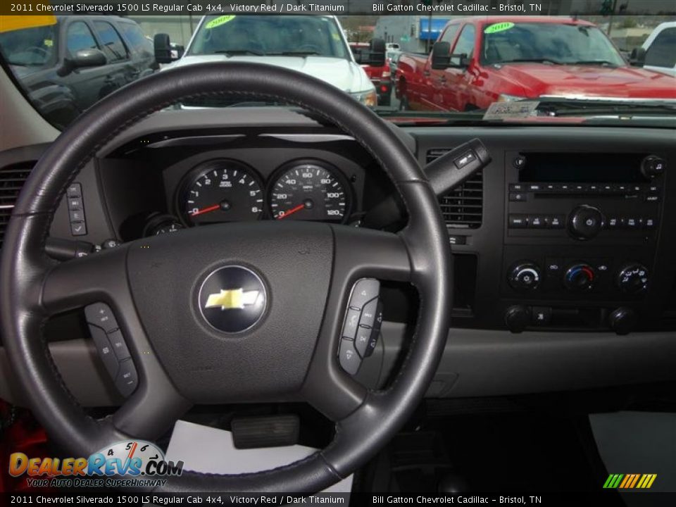 2011 Chevrolet Silverado 1500 LS Regular Cab 4x4 Victory Red / Dark Titanium Photo #7