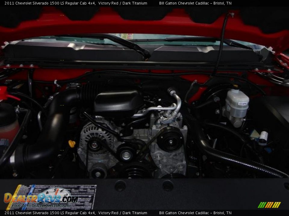 2011 Chevrolet Silverado 1500 LS Regular Cab 4x4 Victory Red / Dark Titanium Photo #8