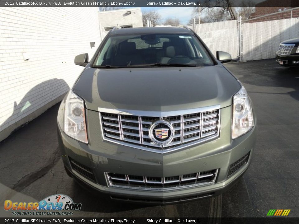 2013 Cadillac SRX Luxury FWD Evolution Green Metallic / Ebony/Ebony Photo #2