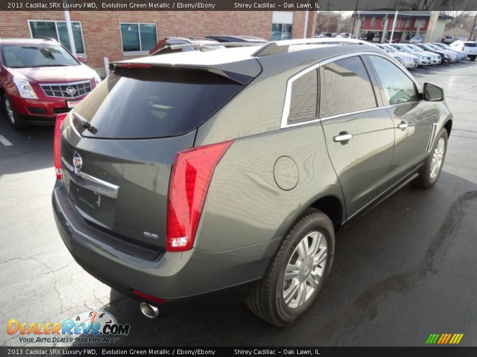 2013 Cadillac SRX Luxury FWD Evolution Green Metallic / Ebony/Ebony Photo #4