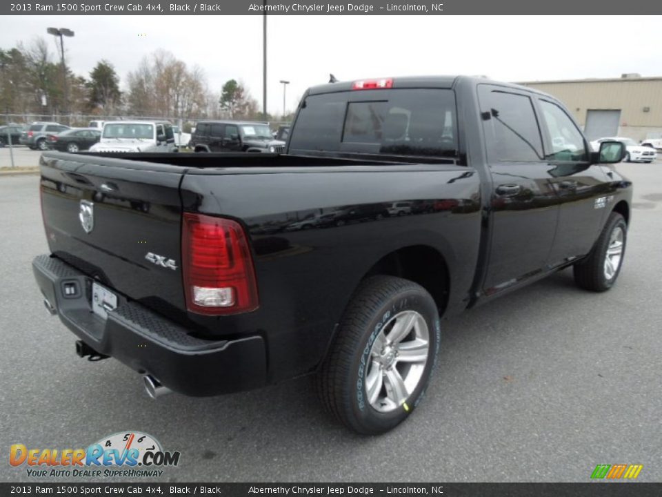 2013 Ram 1500 Sport Crew Cab 4x4 Black / Black Photo #4