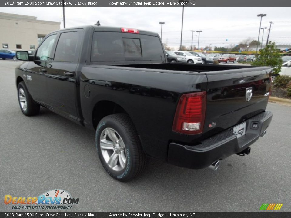 2013 Ram 1500 Sport Crew Cab 4x4 Black / Black Photo #5