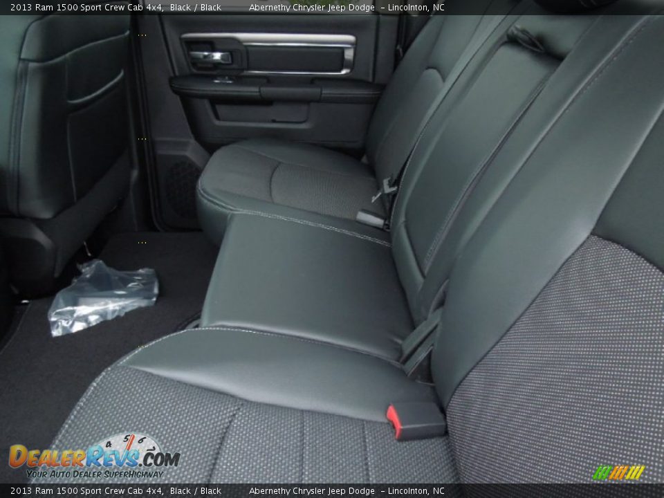 Rear Seat of 2013 Ram 1500 Sport Crew Cab 4x4 Photo #18