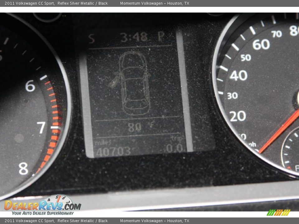 2011 Volkswagen CC Sport Reflex Silver Metallic / Black Photo #20
