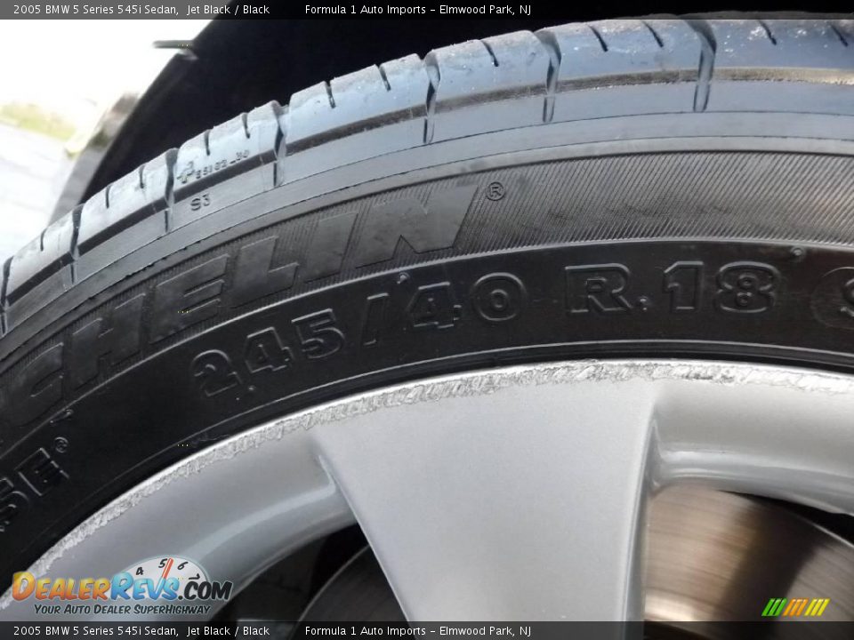 2005 BMW 5 Series 545i Sedan Jet Black / Black Photo #5