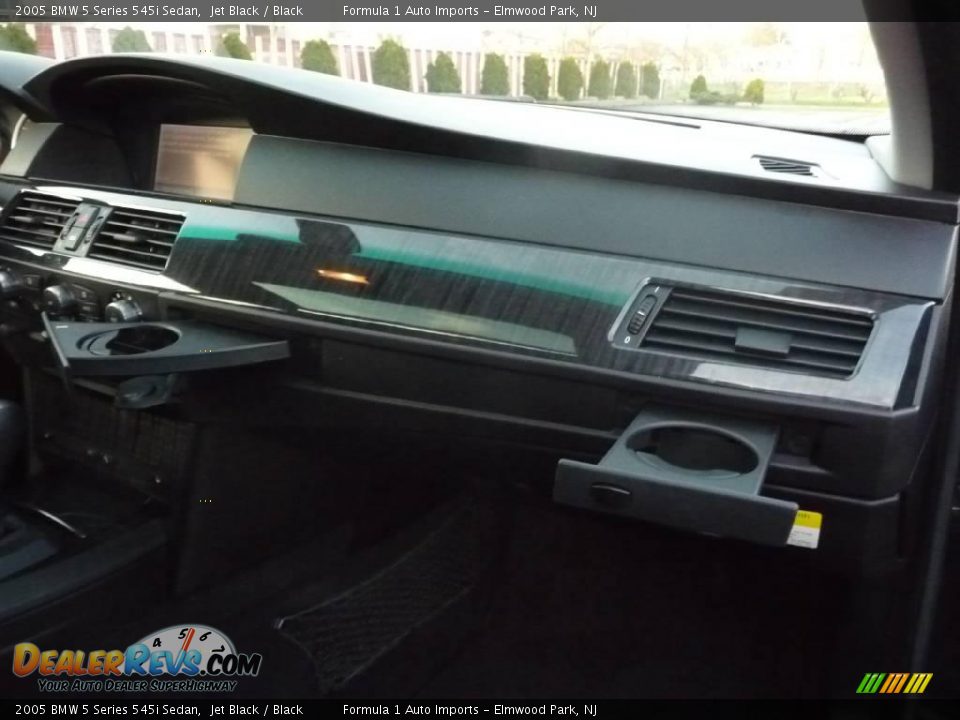 2005 BMW 5 Series 545i Sedan Jet Black / Black Photo #6