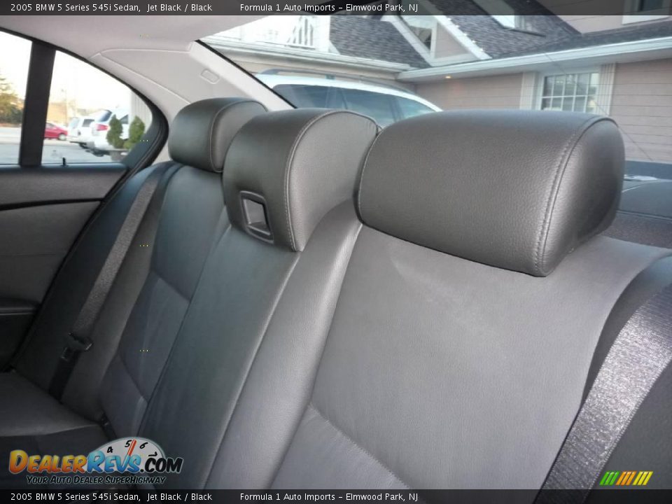 2005 BMW 5 Series 545i Sedan Jet Black / Black Photo #8
