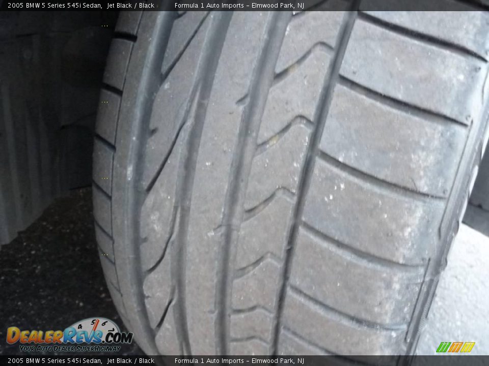 2005 BMW 5 Series 545i Sedan Jet Black / Black Photo #11