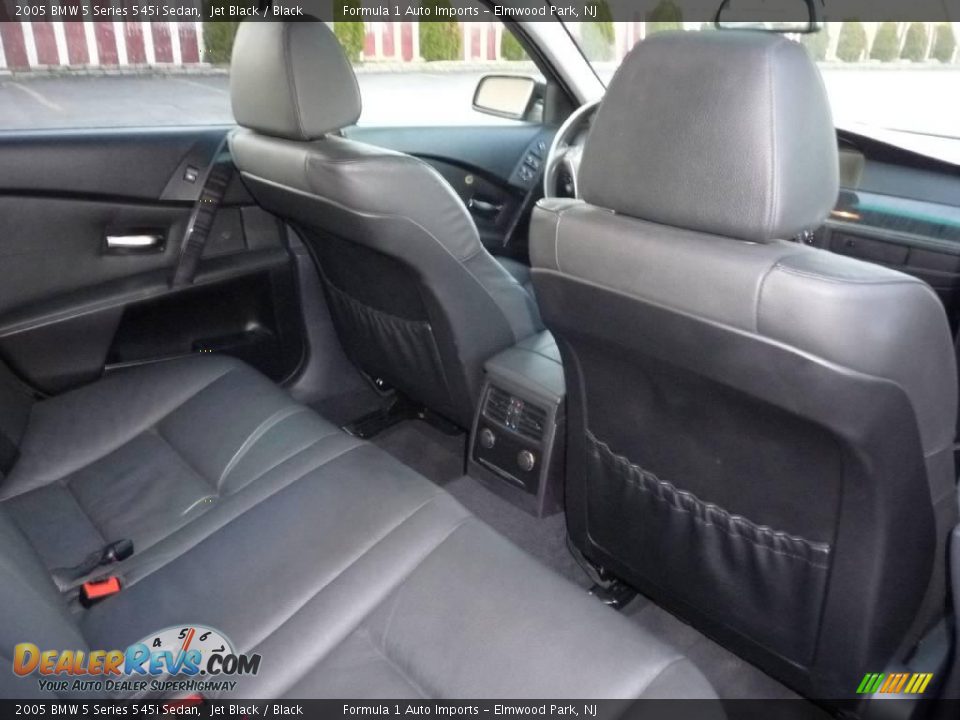 2005 BMW 5 Series 545i Sedan Jet Black / Black Photo #12