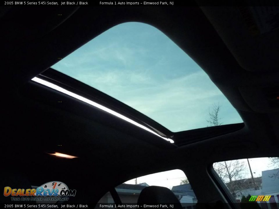 2005 BMW 5 Series 545i Sedan Jet Black / Black Photo #13