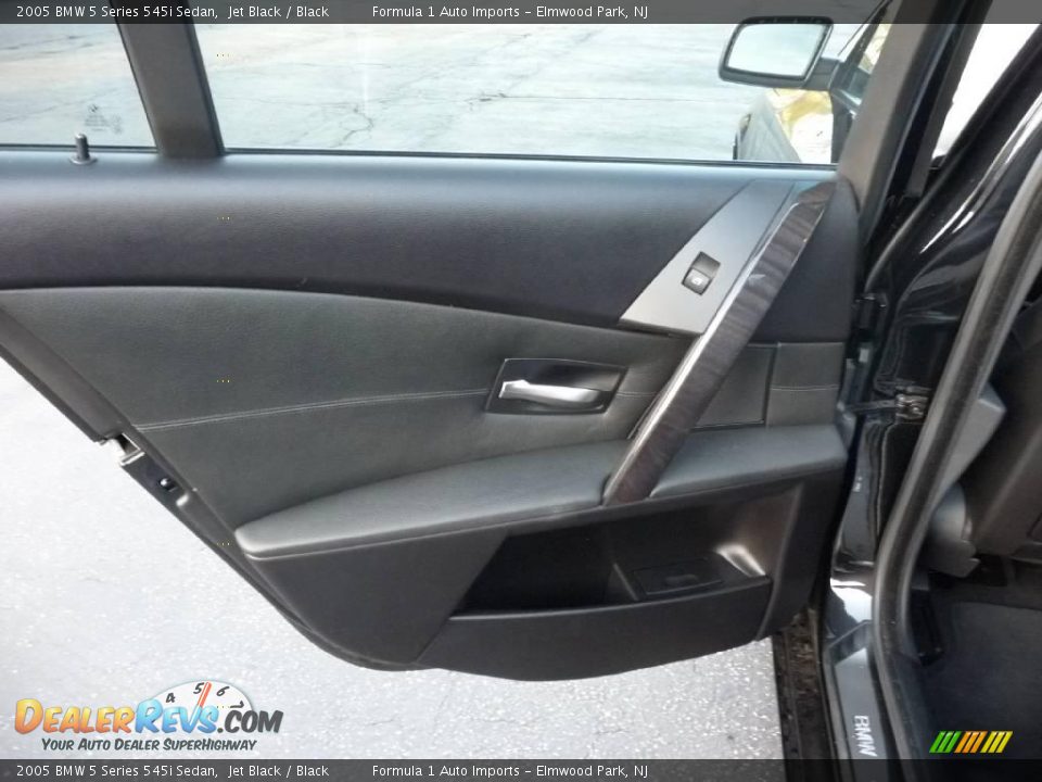 2005 BMW 5 Series 545i Sedan Jet Black / Black Photo #15