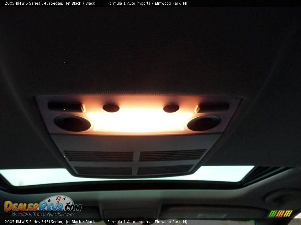 2005 BMW 5 Series 545i Sedan Jet Black / Black Photo #16