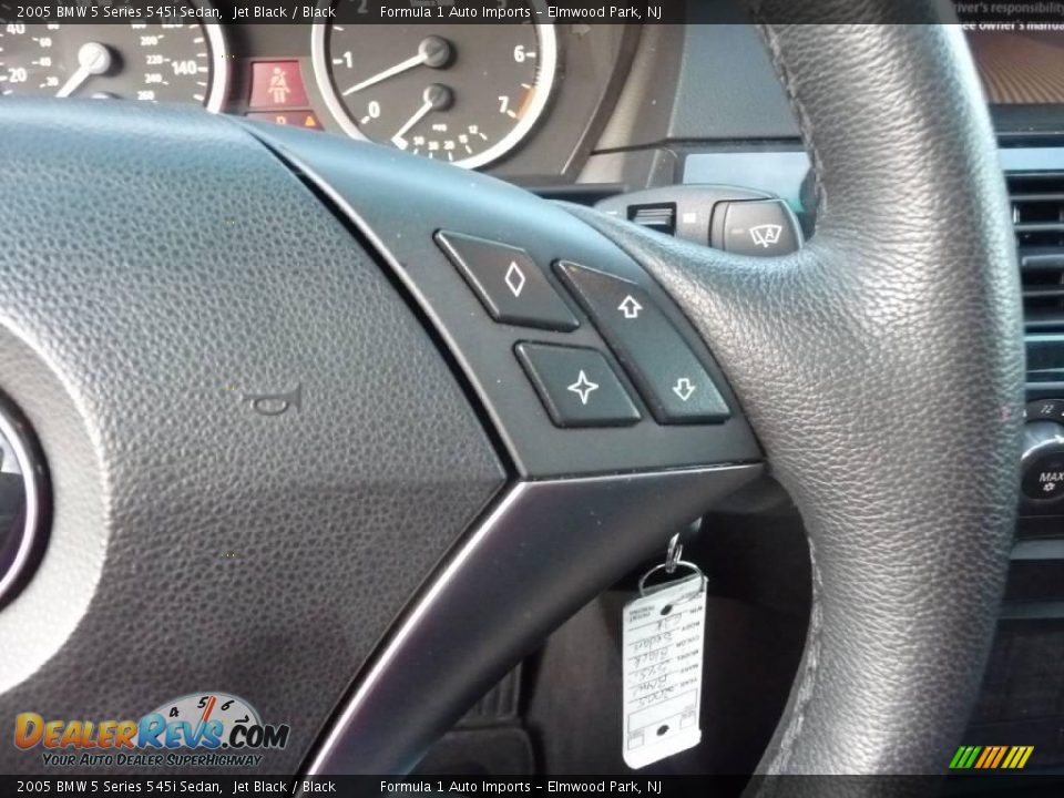 2005 BMW 5 Series 545i Sedan Jet Black / Black Photo #17