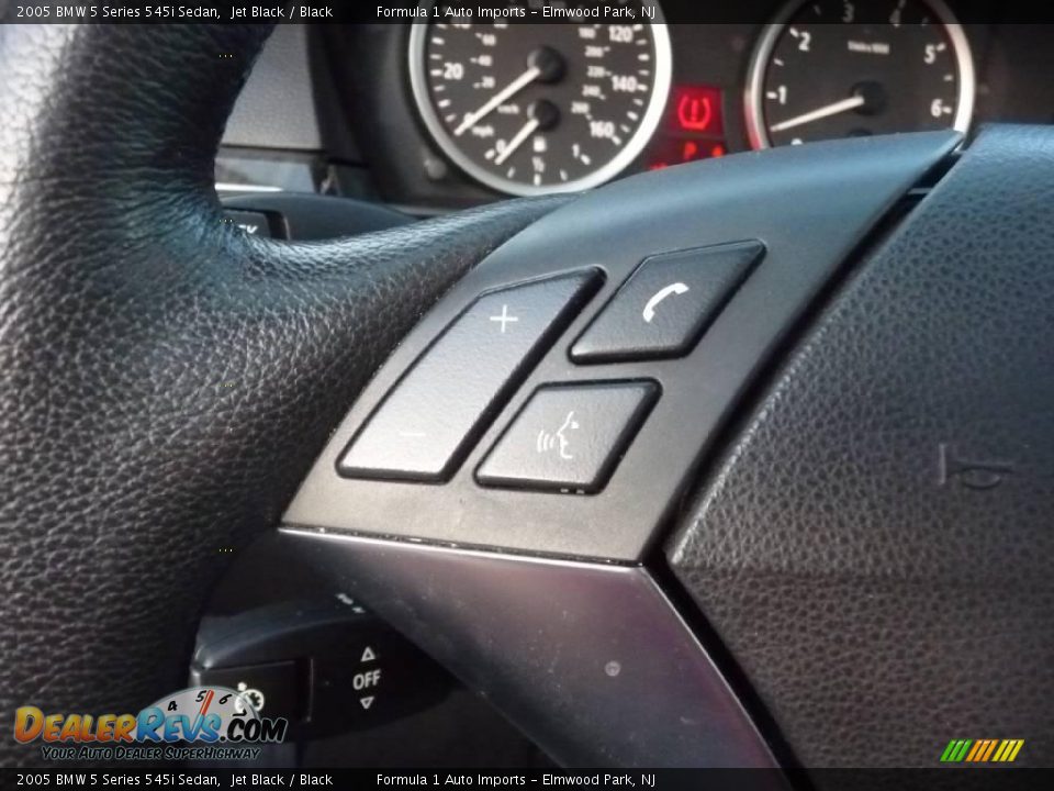 2005 BMW 5 Series 545i Sedan Jet Black / Black Photo #18