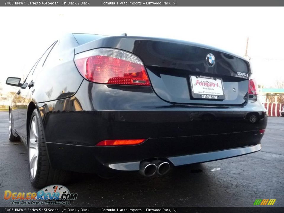 2005 BMW 5 Series 545i Sedan Jet Black / Black Photo #19