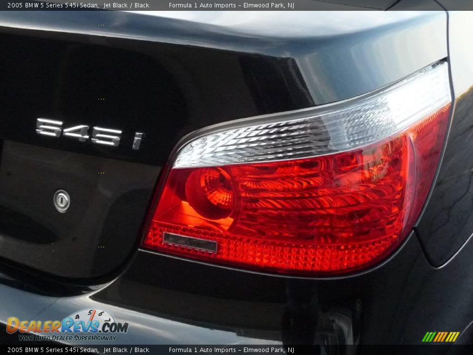2005 BMW 5 Series 545i Sedan Jet Black / Black Photo #20