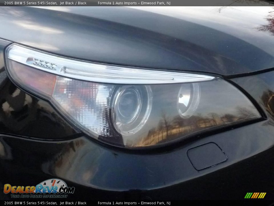 2005 BMW 5 Series 545i Sedan Jet Black / Black Photo #23