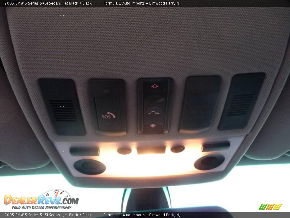 2005 BMW 5 Series 545i Sedan Jet Black / Black Photo #24