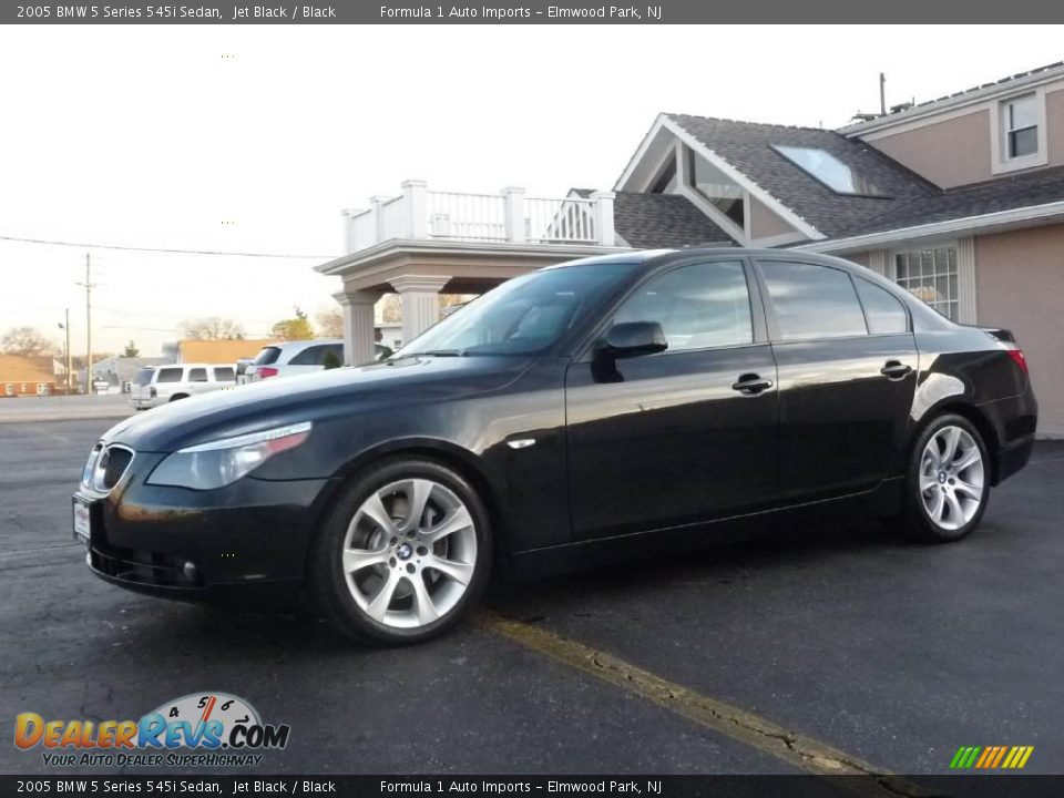 2005 BMW 5 Series 545i Sedan Jet Black / Black Photo #34