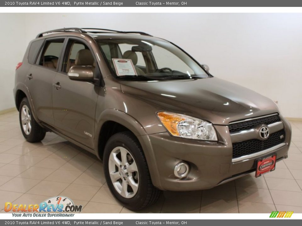 2010 Toyota RAV4 Limited V6 4WD Pyrite Metallic / Sand Beige Photo #1