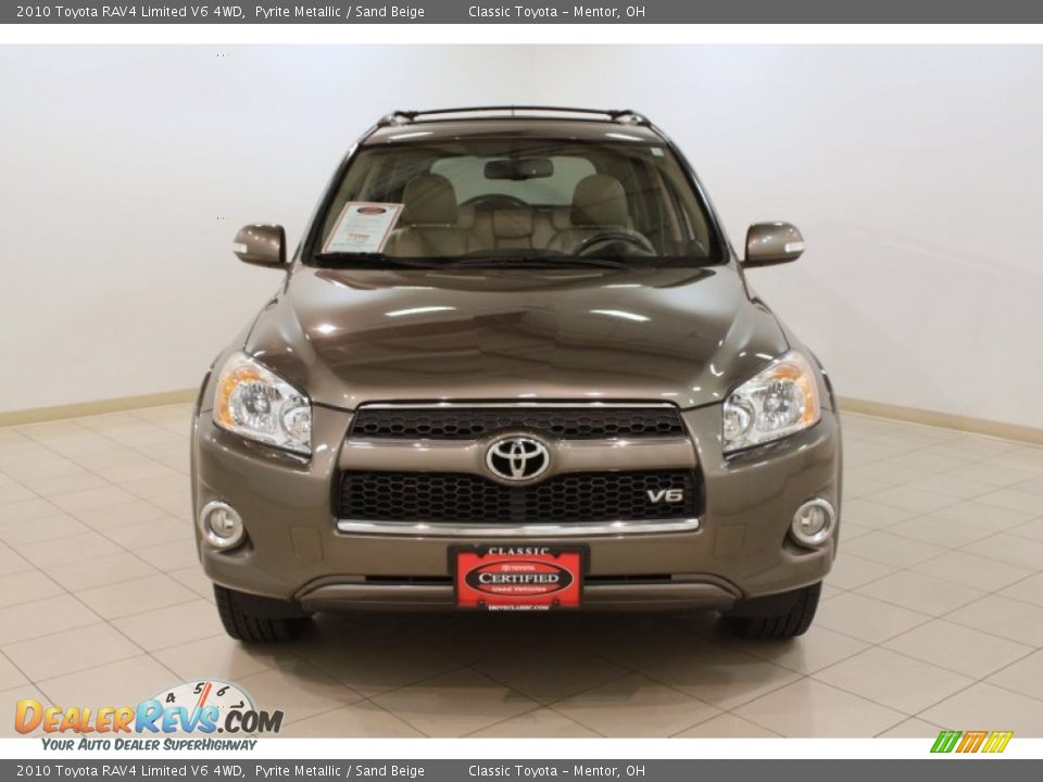 2010 Toyota RAV4 Limited V6 4WD Pyrite Metallic / Sand Beige Photo #2