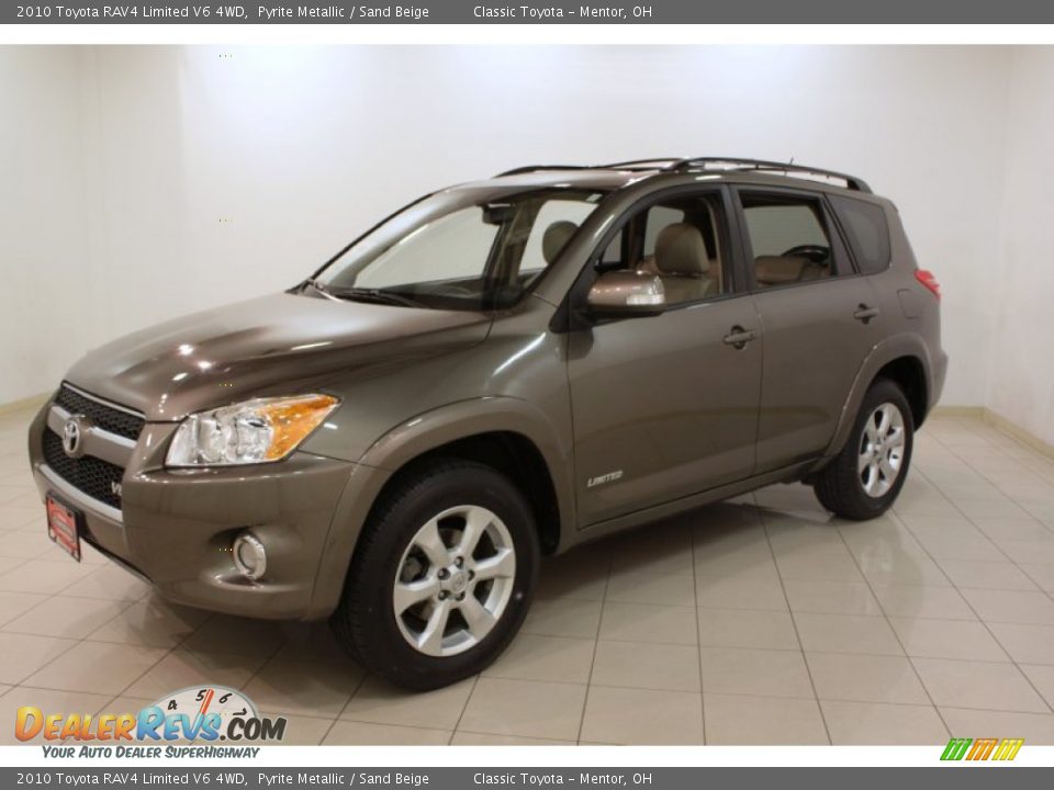 2010 Toyota RAV4 Limited V6 4WD Pyrite Metallic / Sand Beige Photo #3