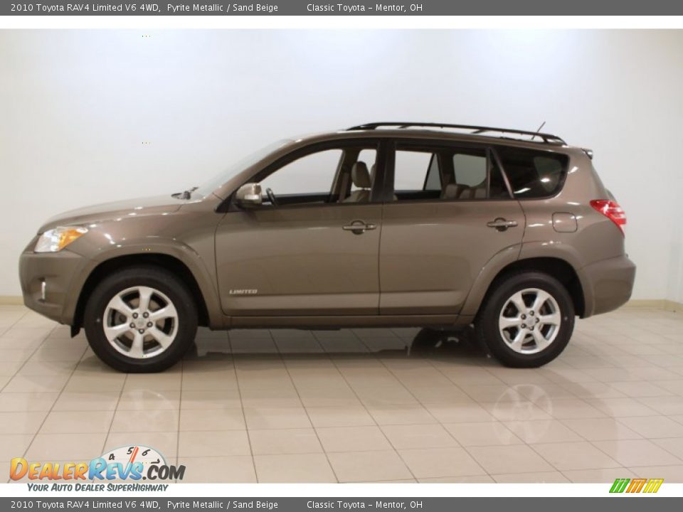 2010 Toyota RAV4 Limited V6 4WD Pyrite Metallic / Sand Beige Photo #4