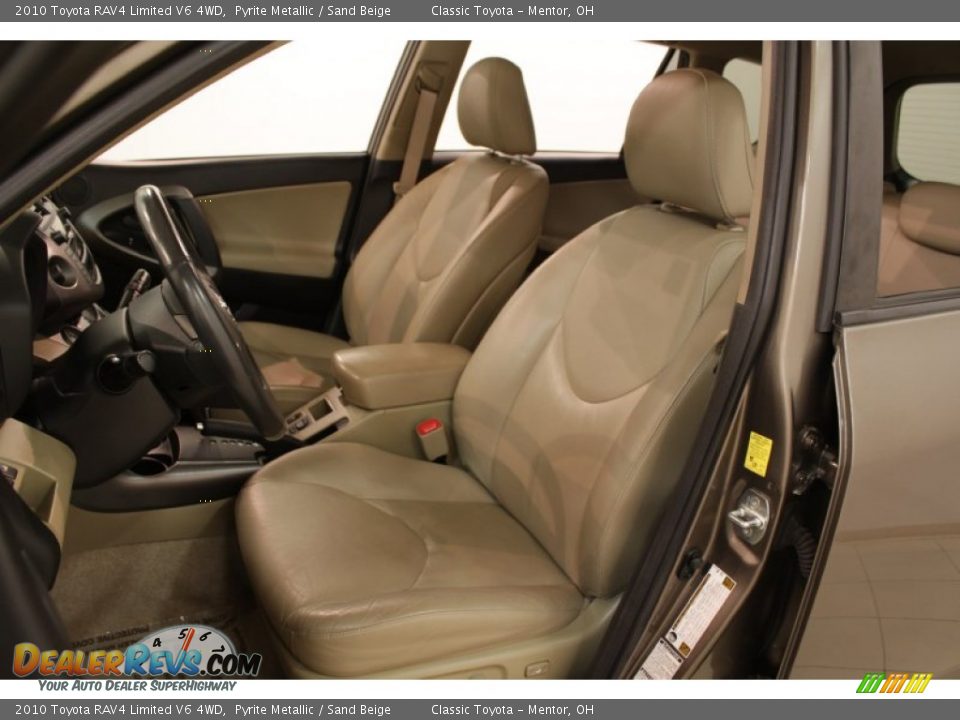 2010 Toyota RAV4 Limited V6 4WD Pyrite Metallic / Sand Beige Photo #7