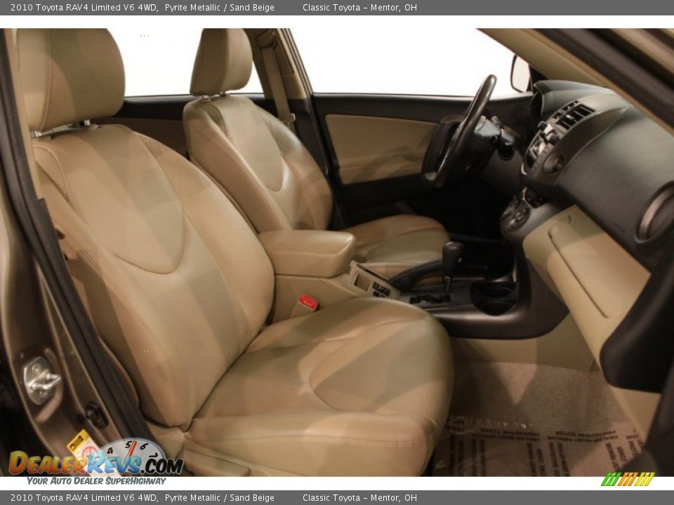 2010 Toyota RAV4 Limited V6 4WD Pyrite Metallic / Sand Beige Photo #11