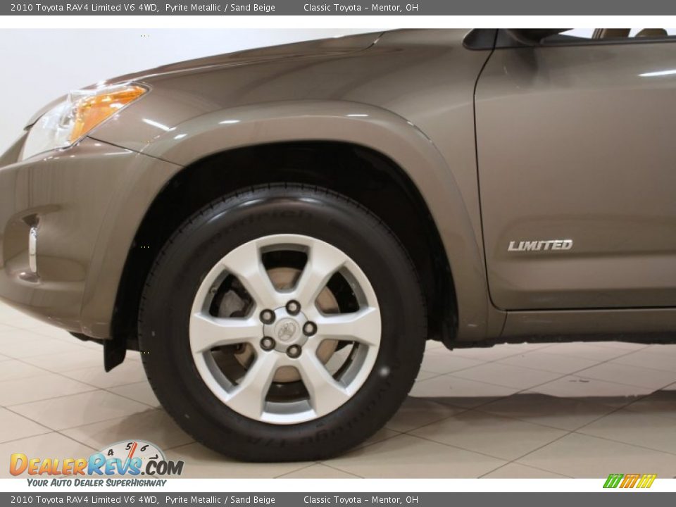 2010 Toyota RAV4 Limited V6 4WD Pyrite Metallic / Sand Beige Photo #17