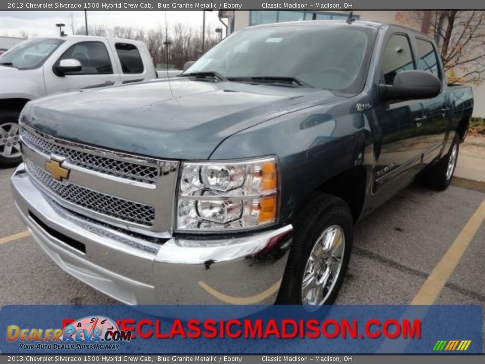 2013 Chevrolet Silverado 1500 Hybrid Crew Cab Blue Granite Metallic / Ebony Photo #1