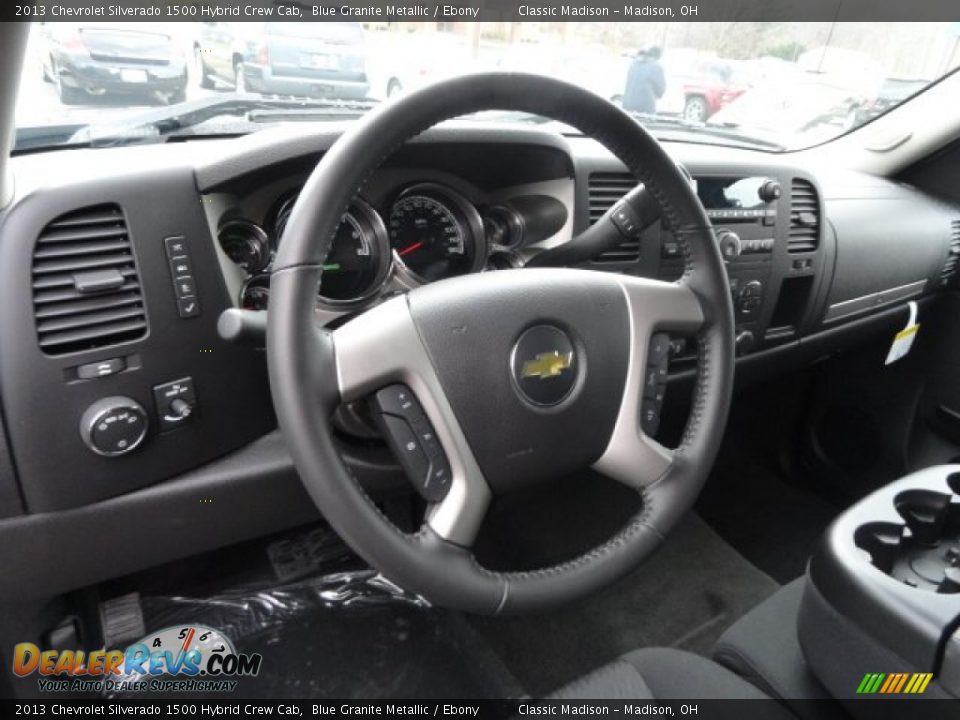 2013 Chevrolet Silverado 1500 Hybrid Crew Cab Steering Wheel Photo #6