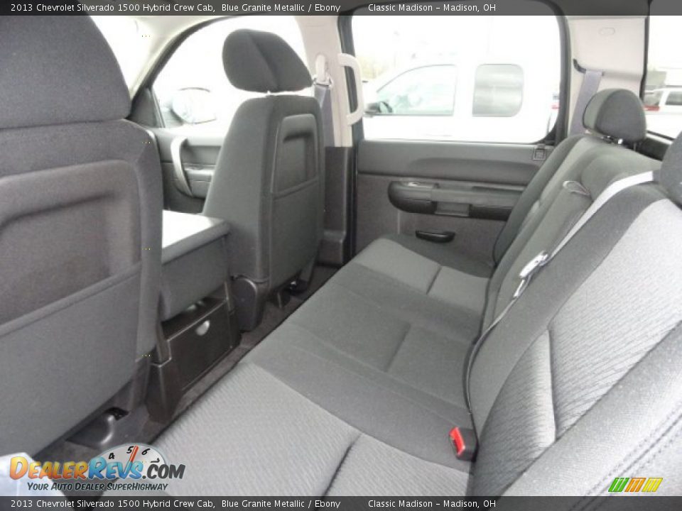 Rear Seat of 2013 Chevrolet Silverado 1500 Hybrid Crew Cab Photo #9