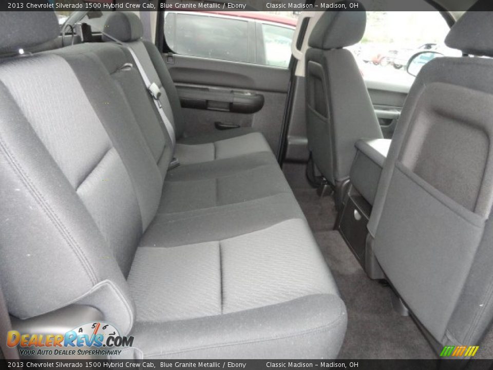 Rear Seat of 2013 Chevrolet Silverado 1500 Hybrid Crew Cab Photo #10