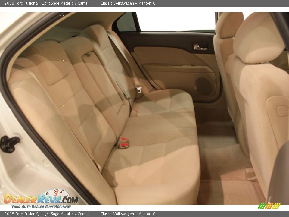2008 Ford Fusion S Light Sage Metallic / Camel Photo #12