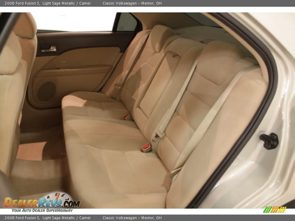 2008 Ford Fusion S Light Sage Metallic / Camel Photo #13